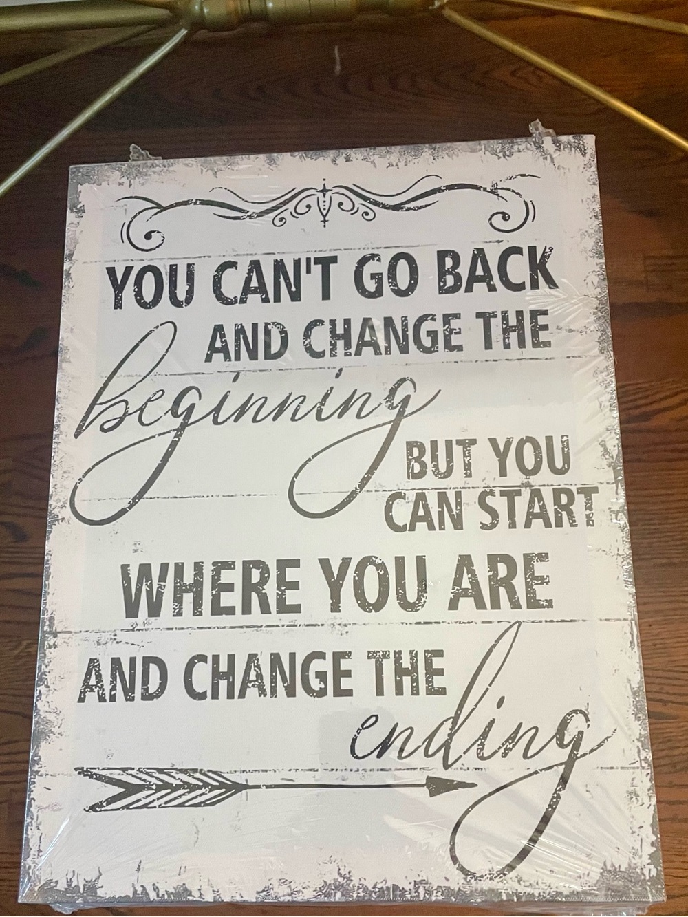 NEW~”NEW BEGINNINGS”~Inspirational Canvas Wall Art